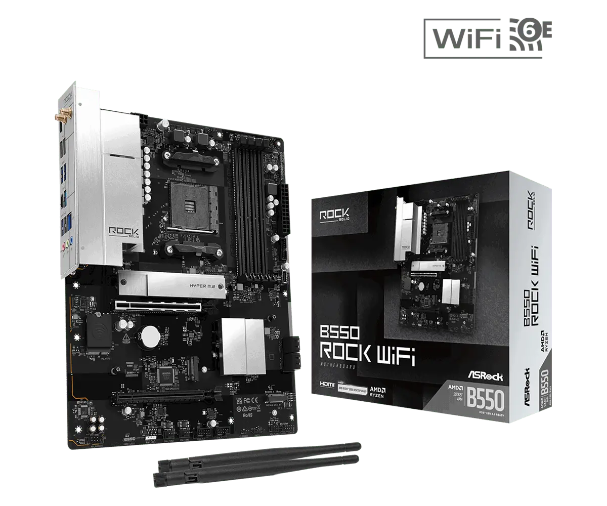 Placă de bază, ASROCK B550 ROCK WIFI