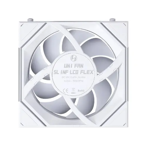 Lian Li вентилатор Fan 120mm - SL-INF LCD FLEX - White, Reverse - 6