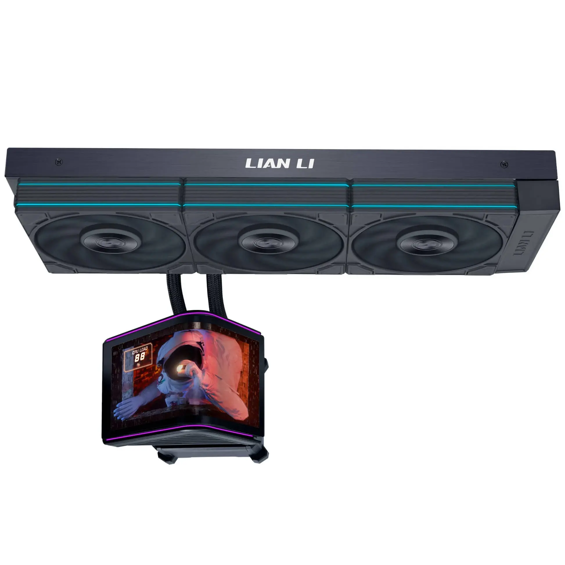 Lian Li răcire cu apă HydroShift II OLED Curved 360 UNI FAN P28 - Negru - image 1