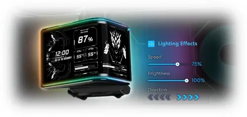Lian Li υδρόψυξη HydroShift II OLED Curved 360 UNI FAN P28 - Μαύρο - 14
