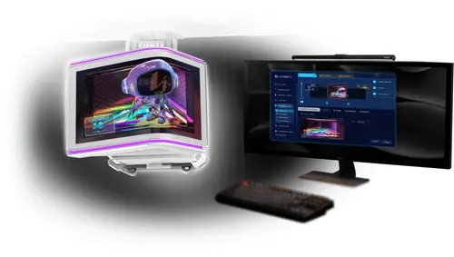 Lian Li răcire cu apă HydroShift II OLED Curved 360 UNI FAN P28 - Negru - 5
