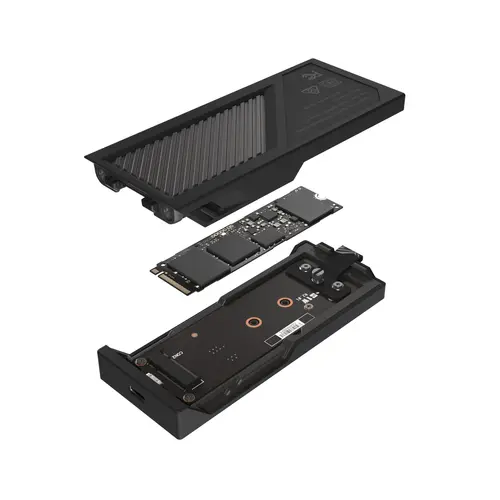 Carcasă SSD ASUS ROG Strix Aiolos 2x2 SSD M.2 NVMe - USB-C 3.2 Gen2 - 16