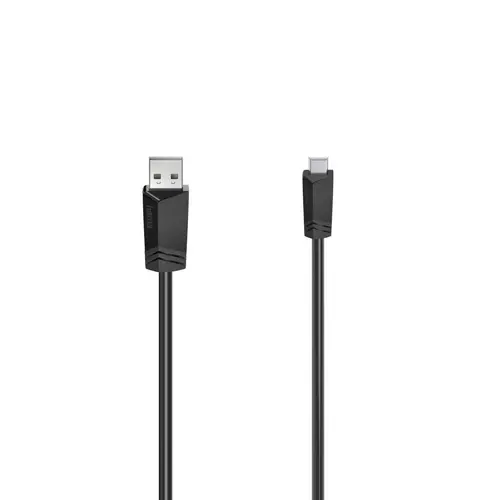 HAMA Cablu USB Mini-B - USB-A, 480 Mbit/s, 0.75 m - 1