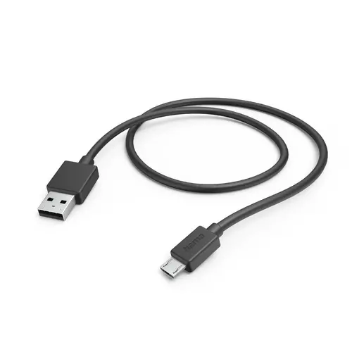 HAMA Кабел USB-A - Micro-USB, 1 m, черен