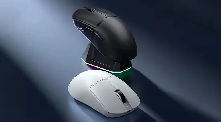 Aula професионална геймърска мишка Wireless Gaming Mouse V3 - 1K, White - image 4