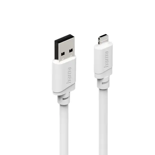 HAMA Кабел за зареждане USB-А -Lighntning , 2 m, Бял - 2