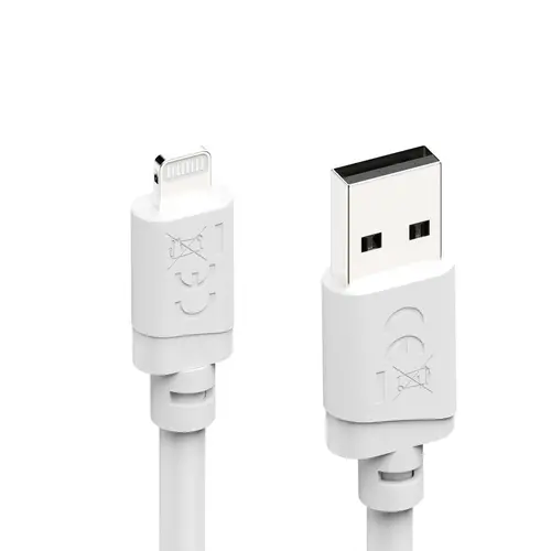 HAMA Кабел за зареждане USB-А -Lighntning , 2 m, Бял - 6