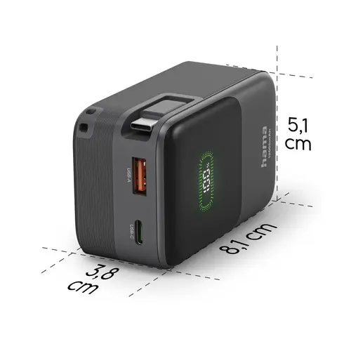HAMA Външна батерия "Roll Up", 10000 mAh, 20W - 11
