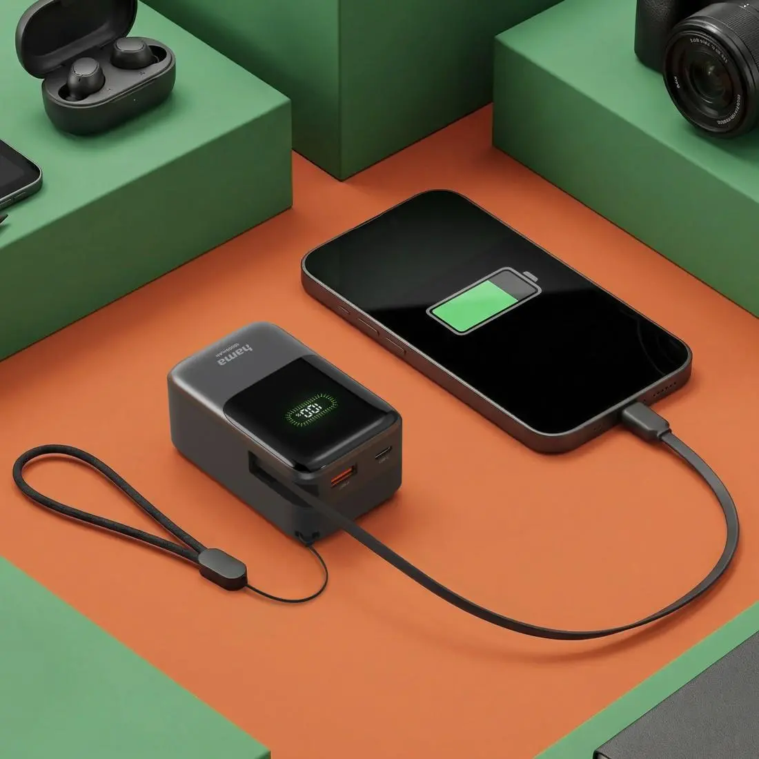 HAMA Външна батерия "Roll Up", 10000 mAh, 20W - image 4
