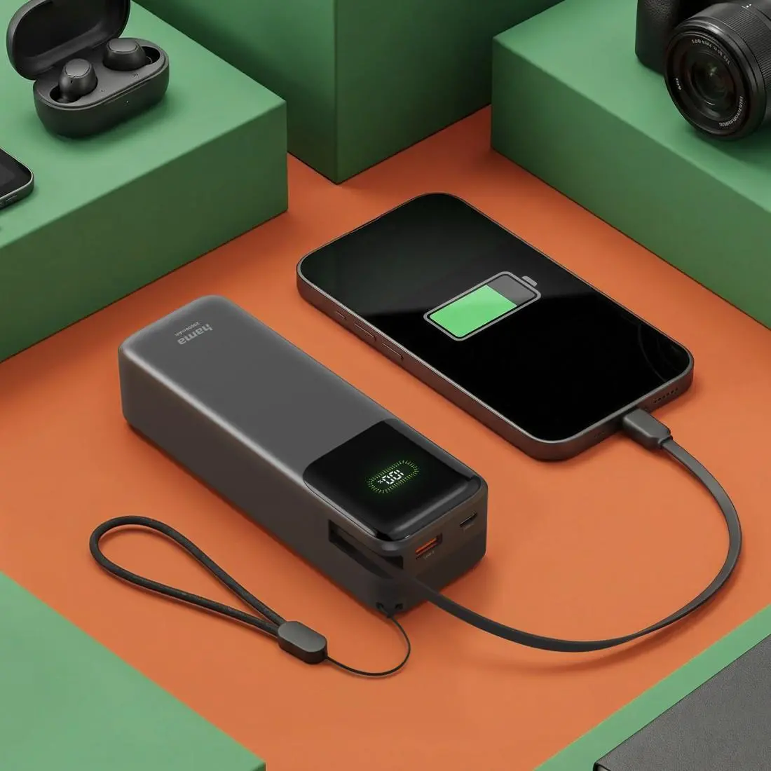 HAMA Външна батерия „Roll Up“, 20000 mAh, 45 W - image 4