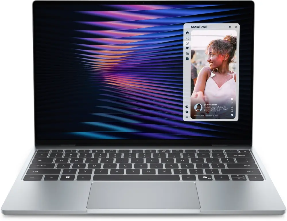 Лаптоп, Dell XPS 13 DX13260, Intel Core Ultra 7 355 (8 Core, 12MB Cache, up to 4.7 GHz), 13.4, Touch, 2.5K (2560x1600), 500 nits, HD Cam, 32GB LPDDR5xat 9600 MT/s, 1TB, M.2, PCIe NVMe, Intel Graphics, Wi-Fi 7, BT 6.0, Backlit KBD, Win 11 Pro, 3Y PS