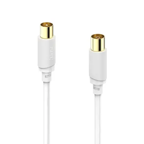 HAMA Коаксиален антенен кабел, позлатен, 3,0 м, 120 dB
