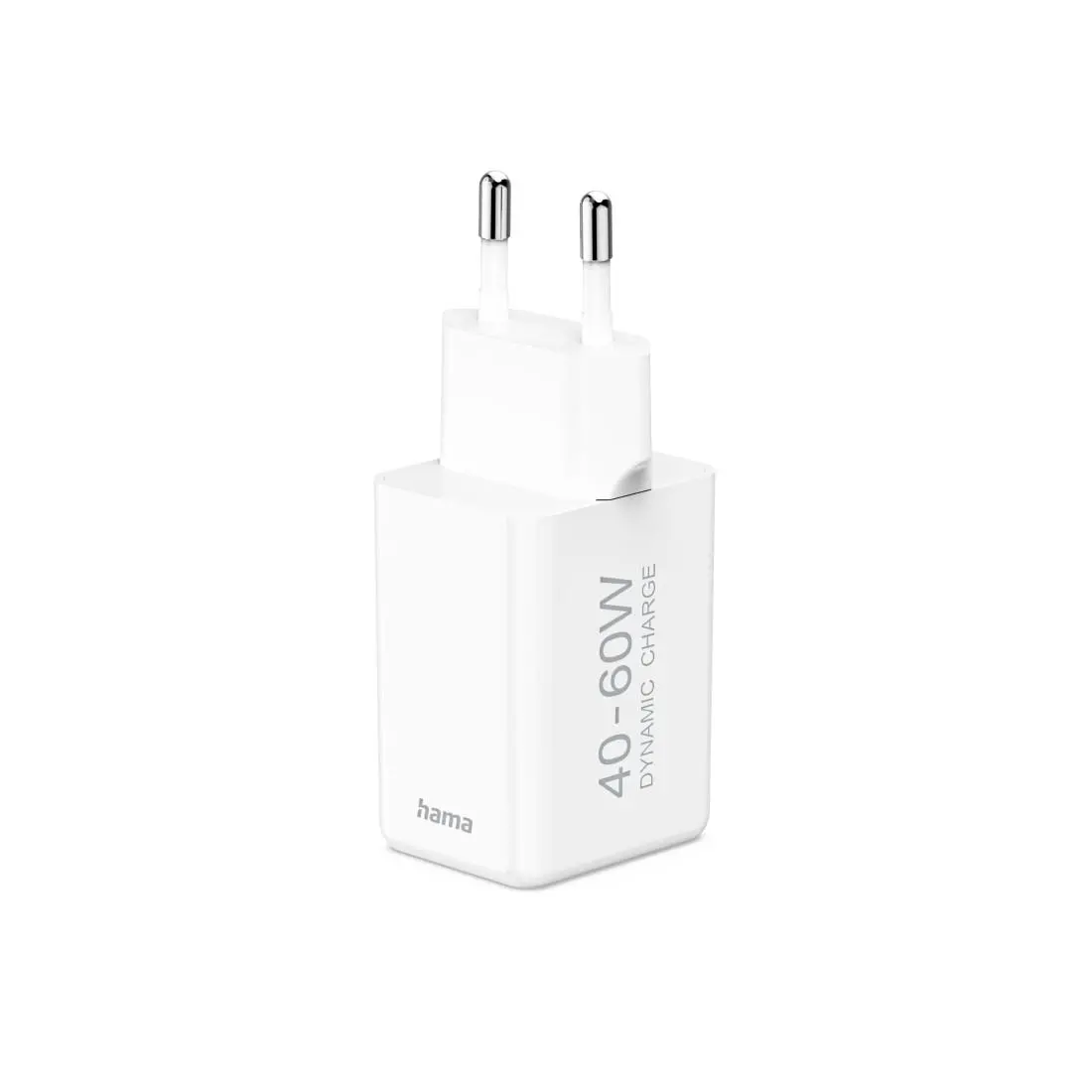 HAMA Бързо зарядно устройство, 40–60 W, GaN, USB-C, PD, Dynamic Fast Charger, бяло - image 4