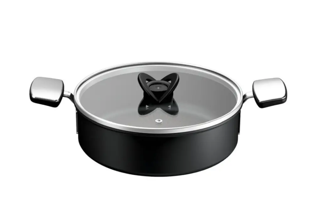 Oală, Tefal G3307053 Sh24Lid B Inr6 Space Plus negru