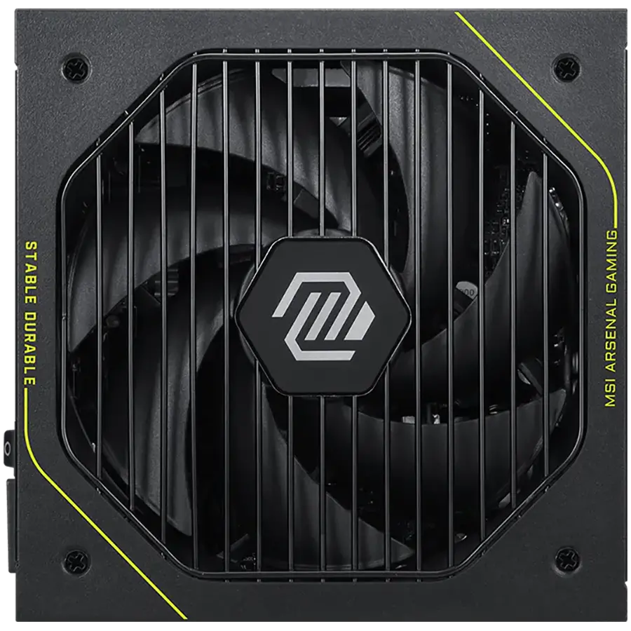 MSI MAG A1000PLS PCIE5, 1000W, 80 Plus Platinum, Fully Modular, ATX 3.1, 135mm Fluid Dynamic Bearing Fan, Protections: OCP/OTP/OPP/SCP/OVP/UVP/SIP/NLO, Dimensions: 150mmx150mmx86mm, 10Y Warranty