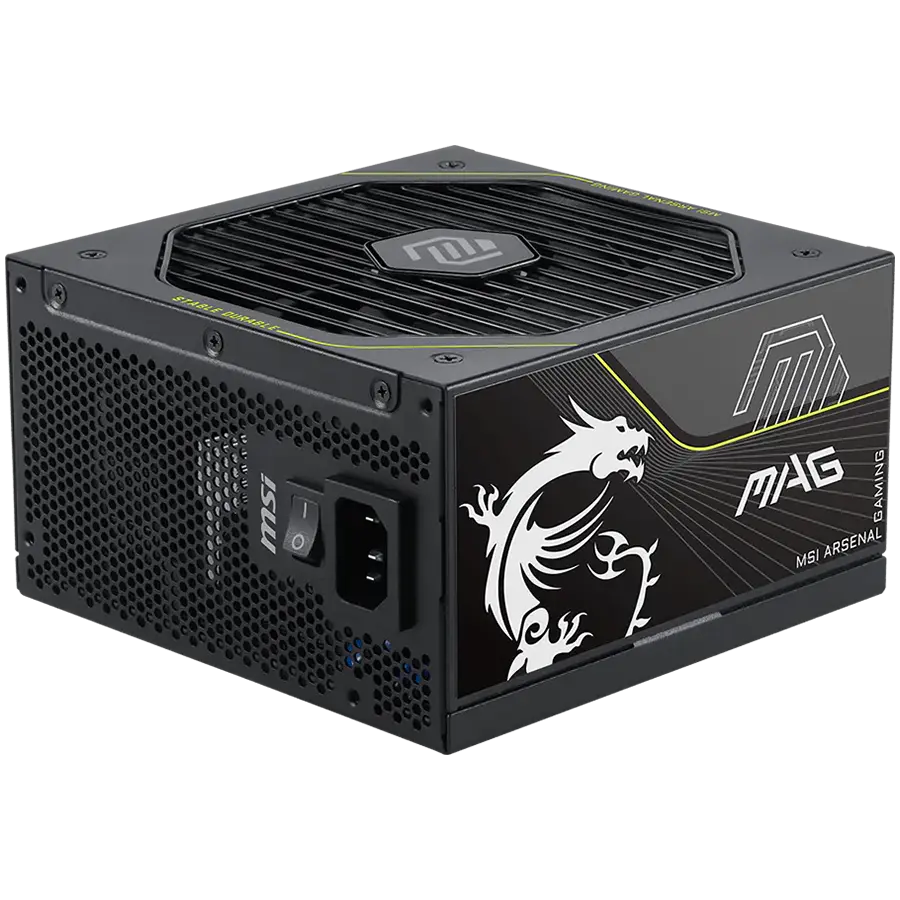MSI MAG A1000PLS PCIE5, 1000W, 80 Plus Platinum, Fully Modular, ATX 3.1, 135mm Fluid Dynamic Bearing Fan, Protections: OCP/OTP/OPP/SCP/OVP/UVP/SIP/NLO, Dimensions: 150mmx150mmx86mm, 10Y Warranty - image 2