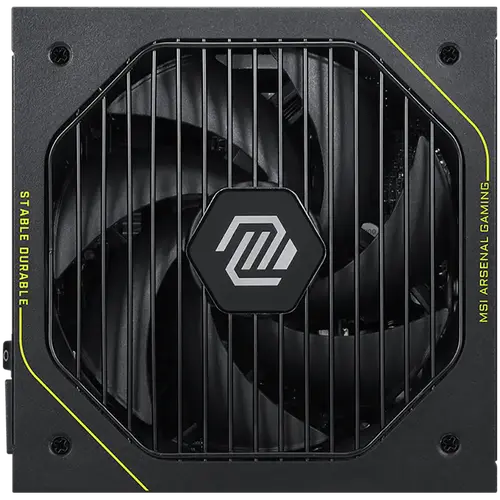 MSI MAG A1000PLS PCIE5, 1000W, 80 Plus Platinum, Fully Modular, ATX 3.1, 135mm Fluid Dynamic Bearing Fan, Protections: OCP/OTP/OPP/SCP/OVP/UVP/SIP/NLO, Dimensions: 150mmx150mmx86mm, 10Y Warranty