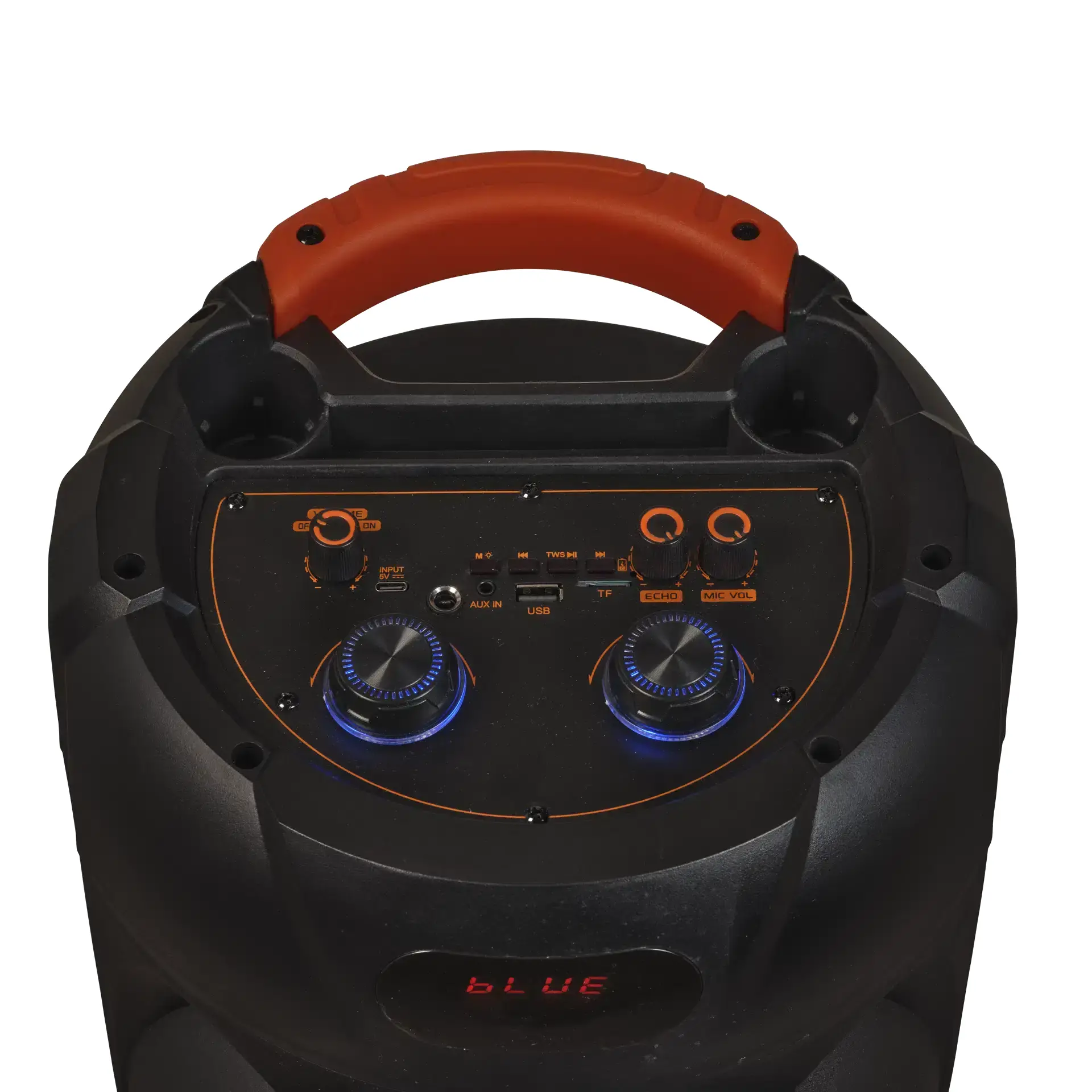 Boxă party karaoke Bluetooth Denver BPS-459 cu iluminare LED, microfon fără fir, 2*woofere 8” - image 5