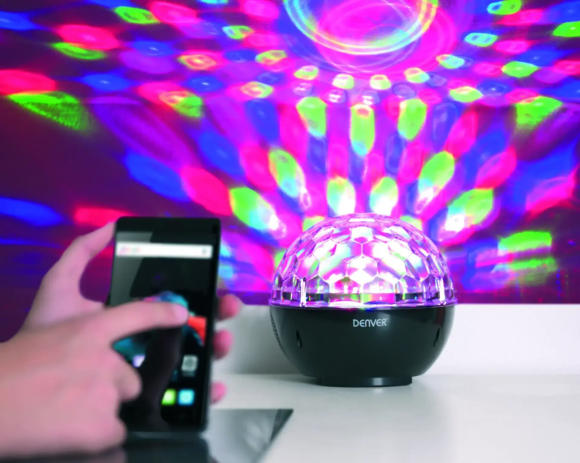 Boxă Bluetooth Denver BTL-65MK2, cu iluminare disco - image 2