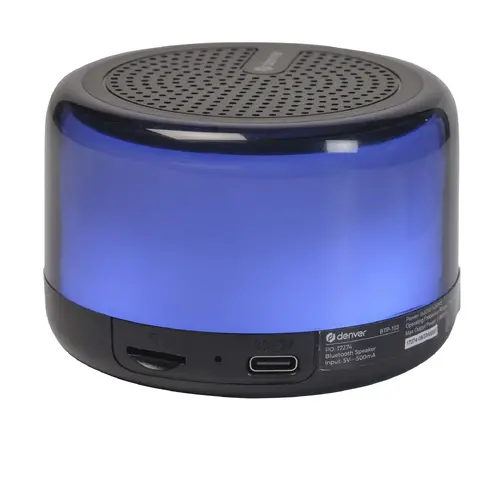 Ηχείο Bluetooth Denver BTP-103, με φωτισμό RGB και επιλογή ζεύξης TWS - 2