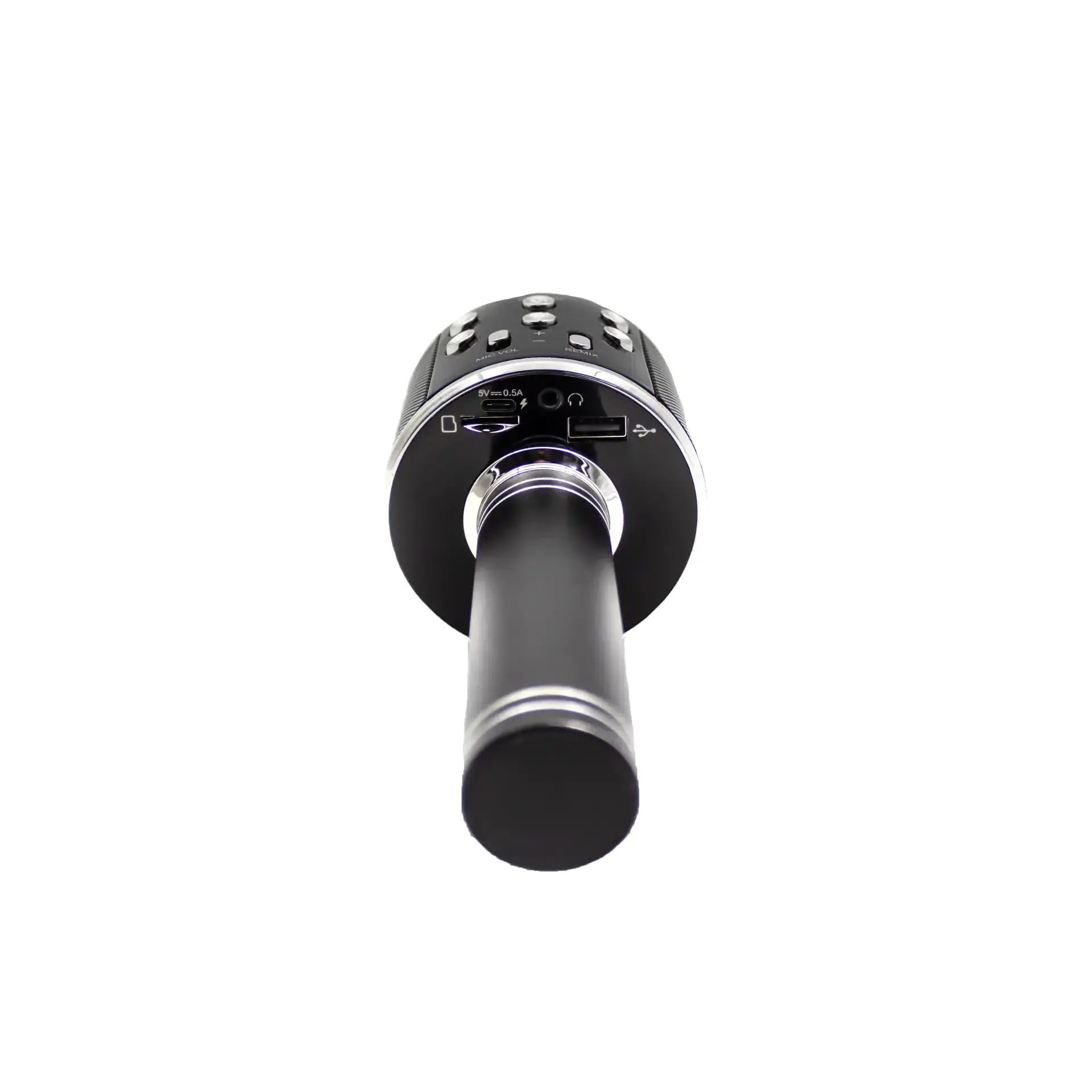 Μικρόφωνο καραόκε Bluetooth Denver KMS-20BMK2 BLACK με ενσωματωμένο ηχείο, αναπαραγωγή από USB και MicroSD - image 2
