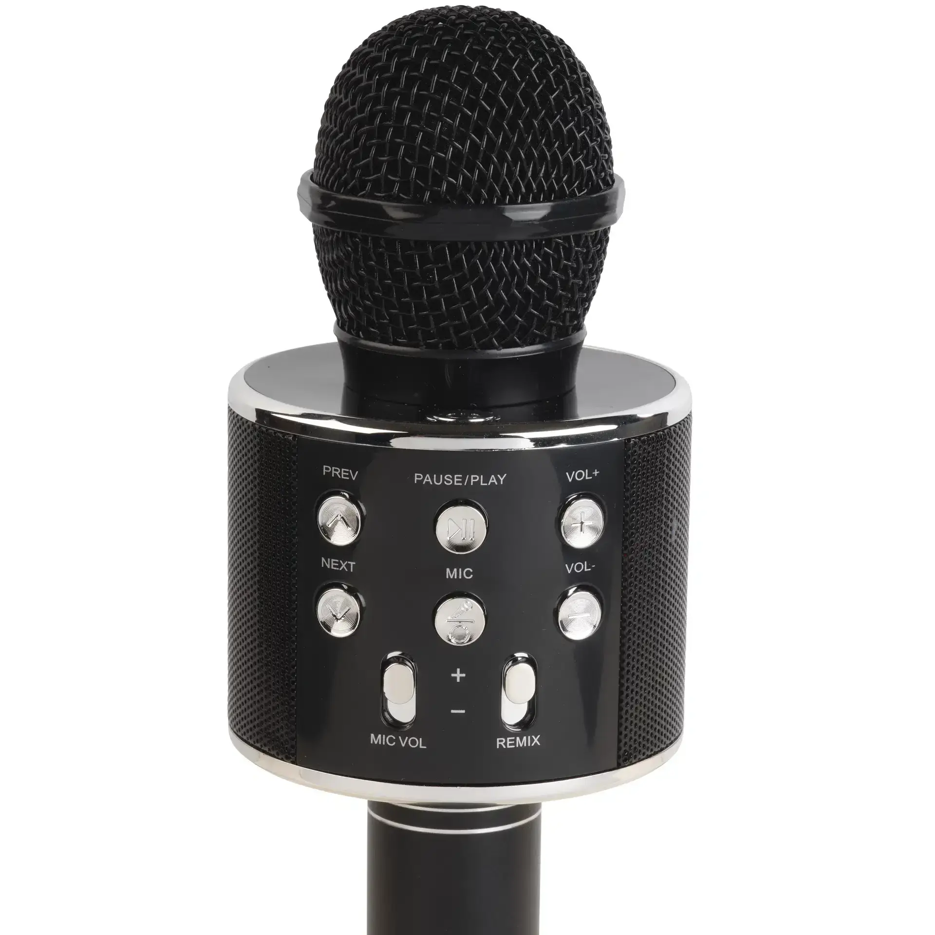 Μικρόφωνο καραόκε Bluetooth Denver KMS-20BMK2 BLACK με ενσωματωμένο ηχείο, αναπαραγωγή από USB και MicroSD - image 3