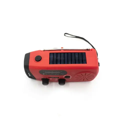 Radio de urgență cu încărcare solară Denver SCR-2007, manivelă manuală, lanternă integrată și alarmă SOS - 6