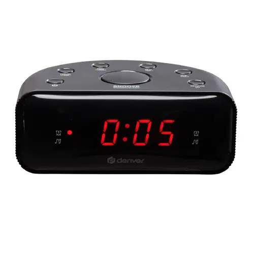 Ραδιορολόι FM Denver CR-430MK2, με διπλό ξυπνητήρι και οθόνη LED - 1