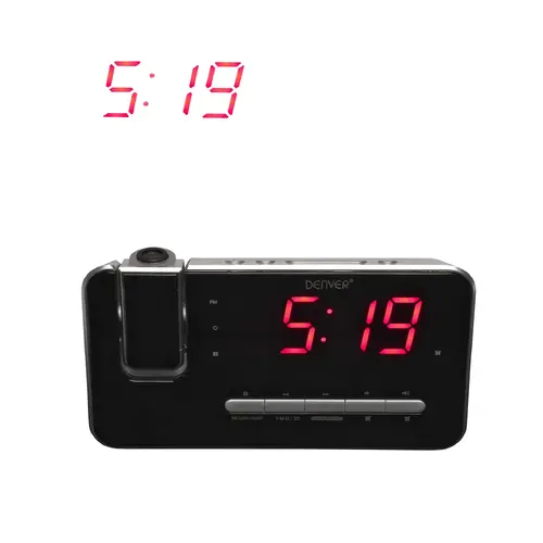 Radio cu ceas FM Denver CRP-618, cu alarmă dublă și proiecție a orei - 2