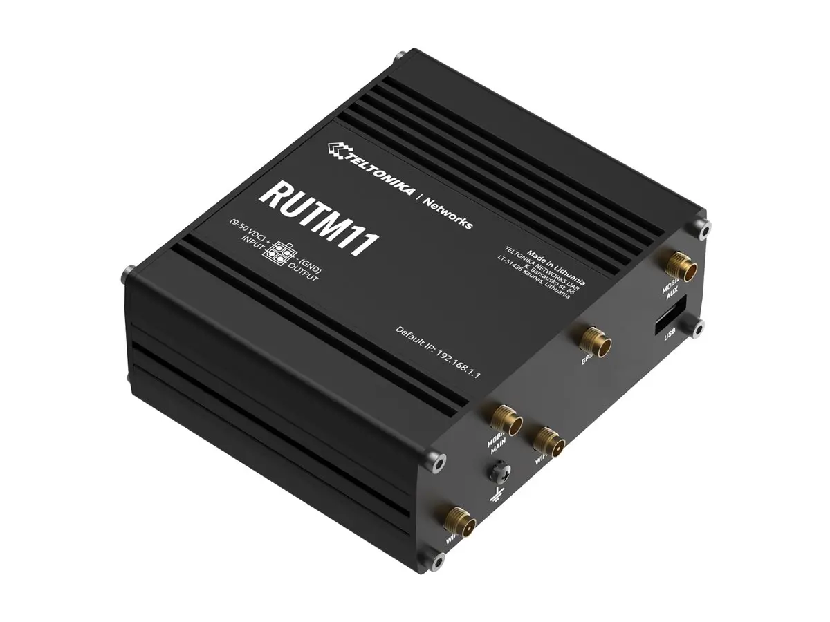 TELTONIKA NETWORKS RUTM11 DUAL SIM 4G/LTE/GNSS 4x RJ45-Ports WiFi router - image 1