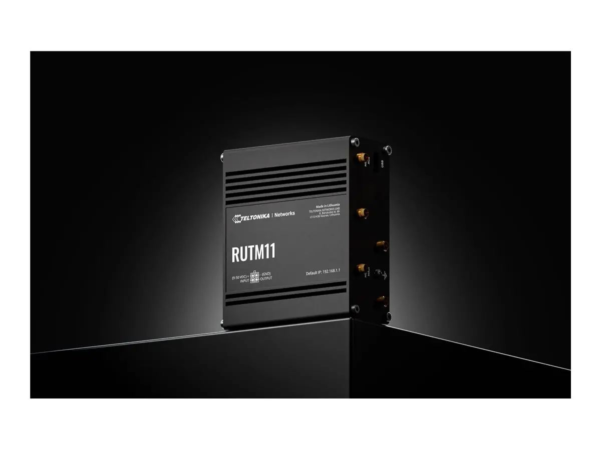 TELTONIKA NETWORKS RUTM11 DUAL SIM 4G/LTE/GNSS 4x RJ45-Ports WiFi router - image 2