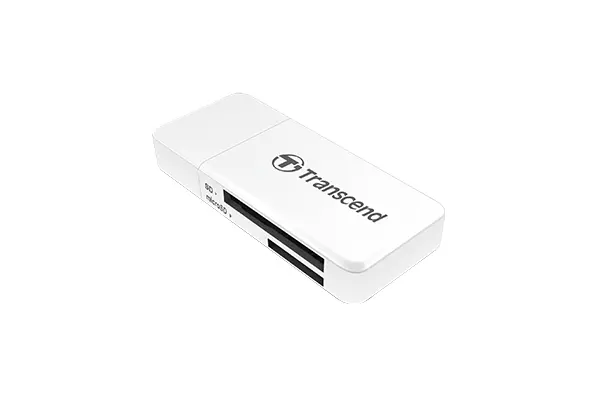 Αναγνώστης καρτών, Transcend Αναγνώστης καρτών SD/microSD, USB 3.1 Gen 1, Λευκό