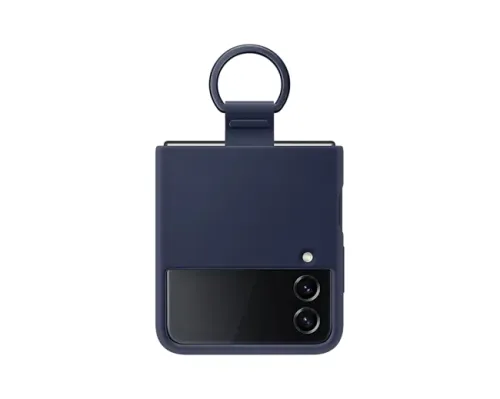 Калъф, Samsung Flip4 Silicone Cover with Strap Navy