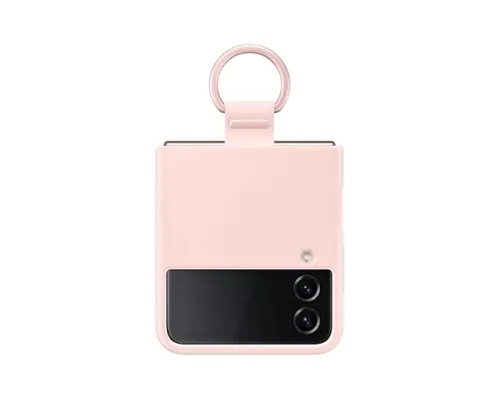 Калъф, Samsung Flip4 Silicone Cover with Strap Pink