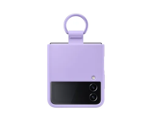 Калъф, Samsung Flip4 Silicone Cover with Strap Lavender