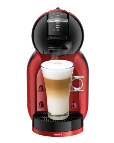Кафемашина, Krups KP120H31, Dolce Gusto MINI ME, Espresso machine, 1500W, 0.8l, 15 bar, black & cherry red
