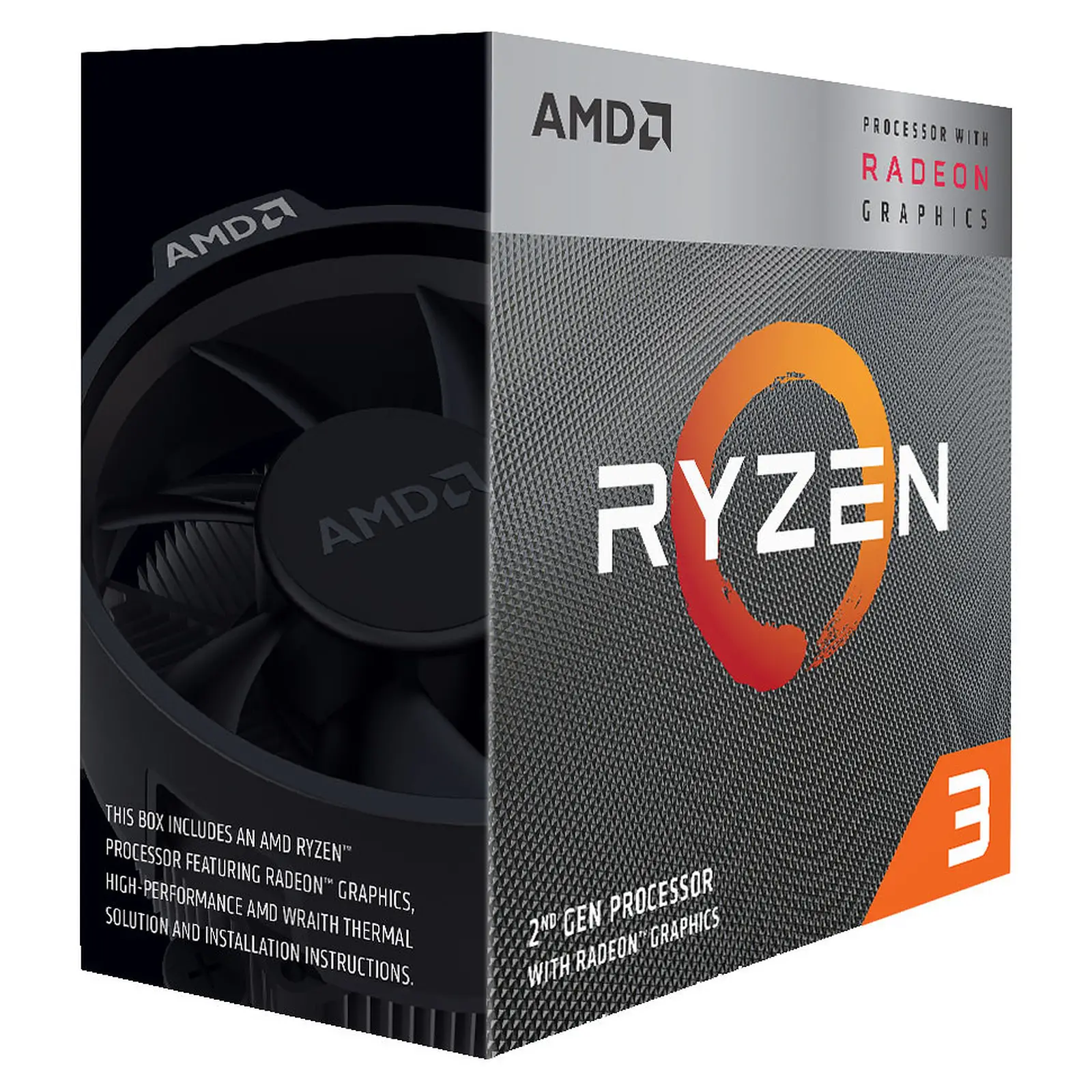 Επεξεργαστής, AMD Ryzen 3 3200G 4C/4T (3.6GHz / 4.0GHz Boost, 6MB, 65W, AM4)