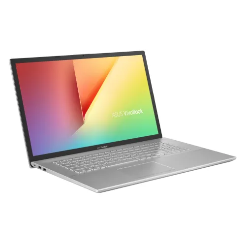Лаптоп, Asus VivoBook 17 X712EA-AU511W, Intel Core i5-1135G7 Processor 2.4 GHz (8M Cache, up to 4.2 GHz, 4 cores), 17.3`` FHD+(1920x1080), DDR4 8GB(ON BD.),512G PCIEG3 SSD, Windows 11,Transparent Silver - image 1