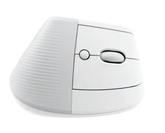 Mouse, Logitech Lift for Mac Vertical Ergonomic Mouse - OFF-WHITE/PALE GREY - EMEA - image 1
