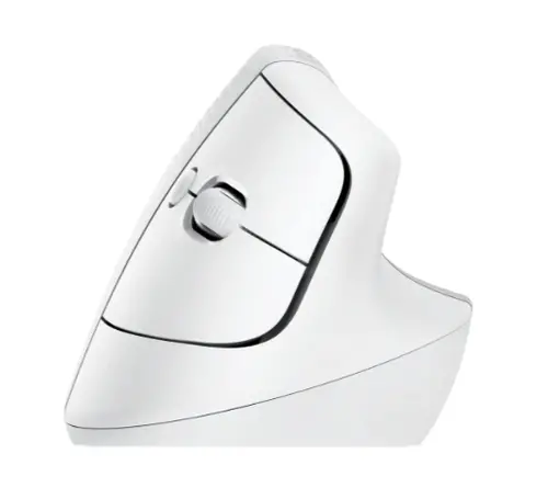 Mouse, Logitech Lift for Mac Vertical Ergonomic Mouse - OFF-WHITE/PALE GREY - EMEA - 3