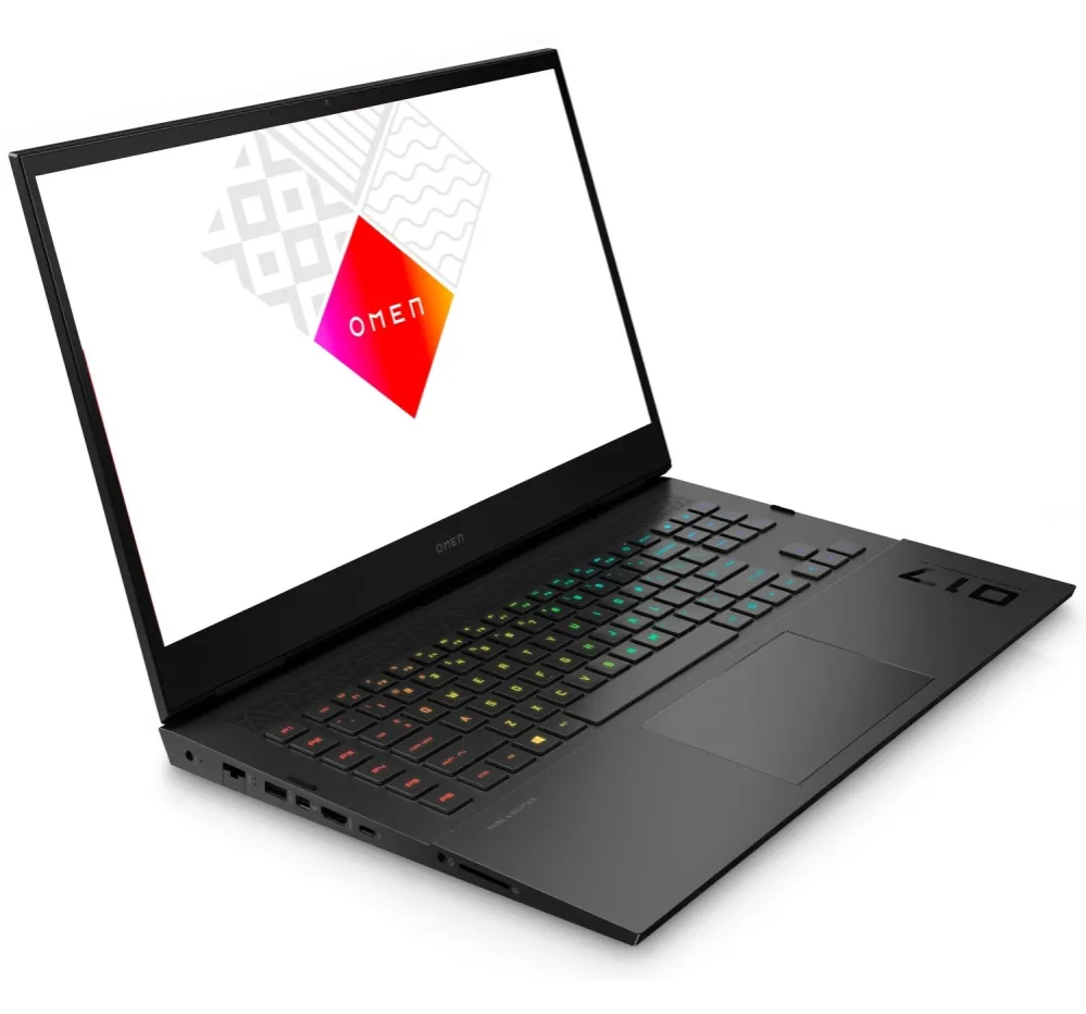 Лаптоп, HP Omen 17-ck1013nu Shadow Black, Core i7-12700H(up to 4.7GH/24MB/14C), 17.3" FHD AG IPS 300nits 144Hz, 16GB 4800Mhz 2DIMM, 1TB PCIe SSD, NVIDIA GeForce RTX 3070Ti 8GB, WiFi AX211 6E+BT5.3, Backlit Kbd, 6C Batt Long Life, Free DOS - image 2