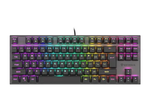 Tastatură, Genesis Mechanical Gaming Keyboard Thor 303 TKL RGB Backlight Red Switch US Layout Black Tastatură, Genesis Mechanical Gaming Keyboard Thor 303 TKL RGB Backlight Red Switch US Layout Black