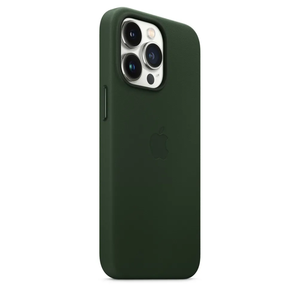 Калъф, Apple iPhone 13 Pro Leather Case with MagSafe - Sequoia Green - image 4