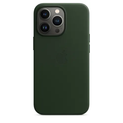 Калъф, Apple iPhone 13 Pro Leather Case with MagSafe - Sequoia Green