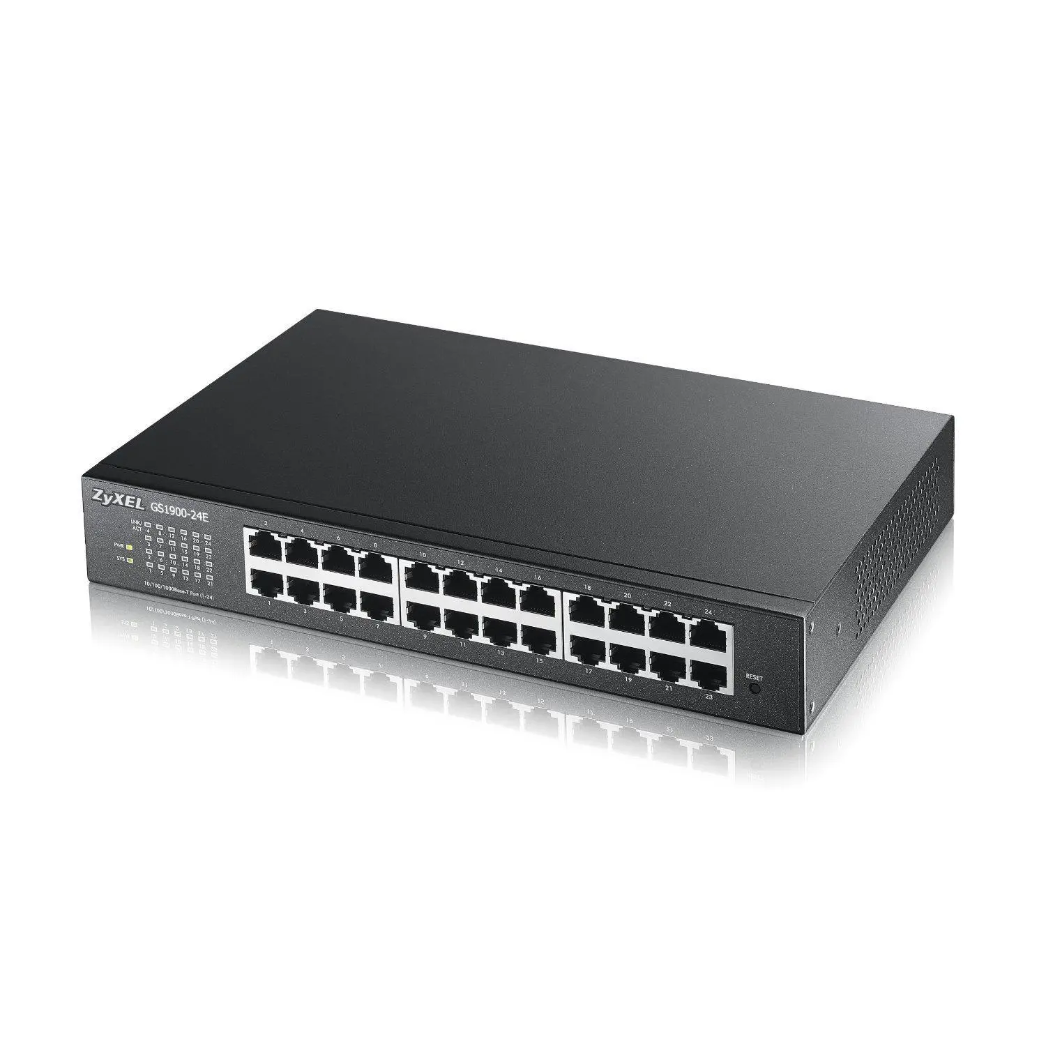 Switch, ZyXEL GS1900-24E v3, 24-port GbE L2 Smart Switch, επιτραπέζιο, χωρίς ανεμιστήρα - image 1