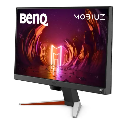 Монитор, BenQ MOBIUZ EX240N 23.8" VA, 1920x1080 FHD, 1ms 165Hz, 250 cd/m2, FreeSync Premium, HDMI 2.0, DP, HDRi, B.I.+, treVolo 2x 2.5W speakers, Tilt (down/up) -5 - 15°, Eye-care VESA 100x100, Silver - image 1