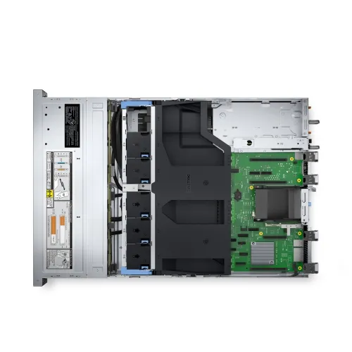 Сървър, Dell PowerEdge R550, Chassis 8x 3.5", Intel Xeon Silver 4310 (12C/24T, 18MB, up to 3.30GHz), 16GB 3200MT/s RDIMM, 480GB SSD, Rails, Bezel, Riser 1x16 LP+ 1x8(x4 link) LP, No NIC, PERC H355, iDRAC9 Enterprise 15G, Dual 800W PSU, 3Y Basic Onsite - image 1