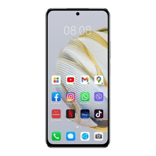 Мобилен телефон, Huawei Nova 10 SE Silver, BNE-LX1, 6.67", 2400x1080, Qualcomm Snapdragon 680 4G, 8GB, 128GB, Camera 108+8+2MP/ Front 16MP, 4500mAh, FPT, BT 5.0, USB Type-C 2.0, HMS, EMUI 12 - image 1