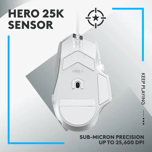 Ποντίκι, Logitech G502 X White - EER - 4