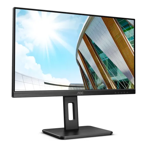 Монитор, AOC 24P2C, 23.8"  IPS WLED, 1920x1080@75Hz, 4ms GtG, 250cd m/2, 1000:1, 50M:1 DCR, Adaptive Sync, FlickerFree, Low Blue Light, 2Wx2, Tilt, Height Adjust, Pivot, Swivel, HDMI, DP, USB hub - image 2